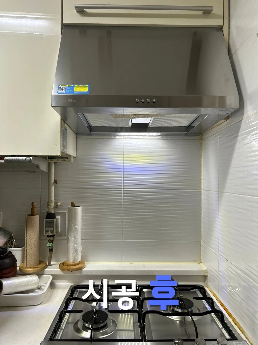 레인지후드 교체 — 인천 부평구 주방 시공 현장
